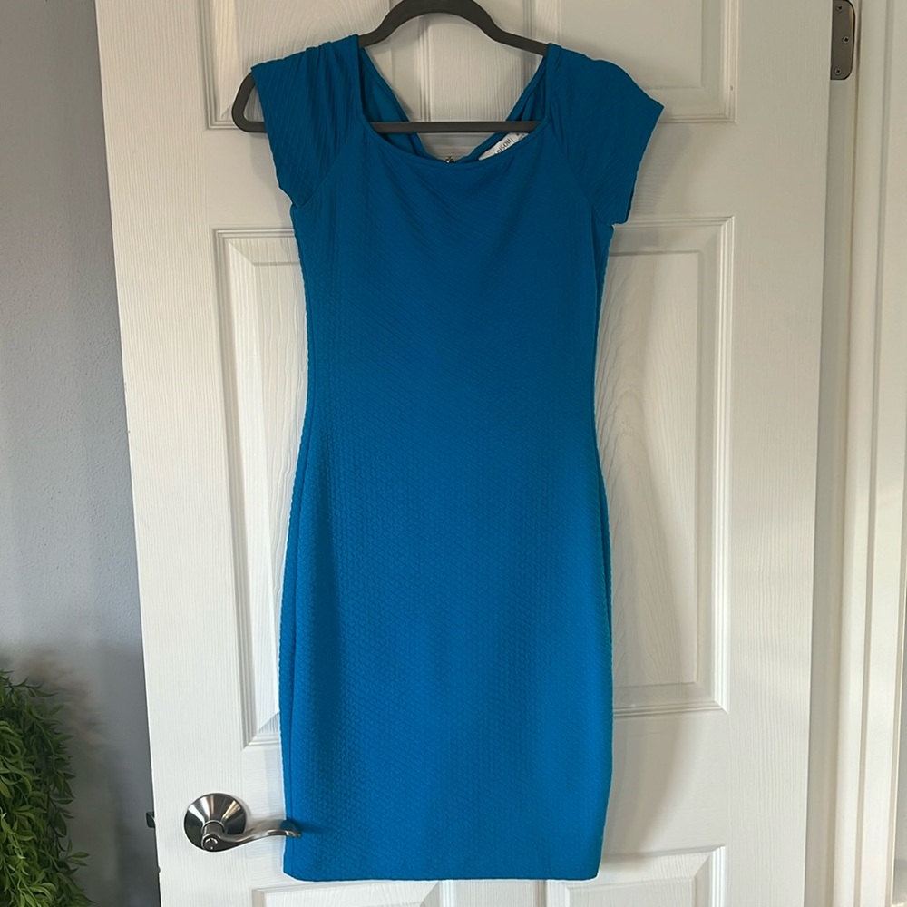 Bodycon blue dress